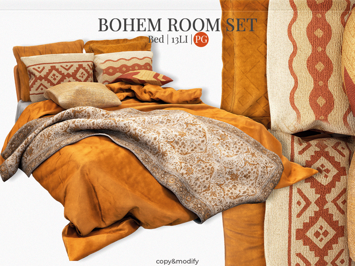 MINIMAL - Bohem Room Set Bed PG