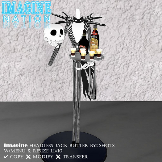 Imagine Headless Jack Butler B52 Shots w/menu