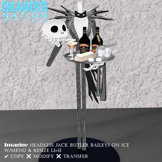 Imagine Headless Jack Butler Baileys on Ice wMenu