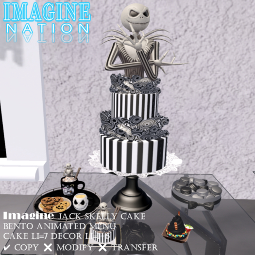 Imagine Jack Skelly Cake wMenu