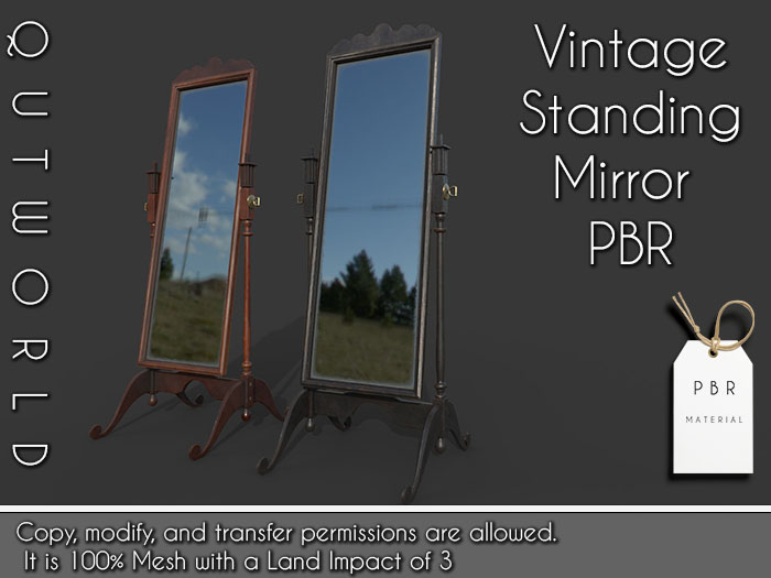 .::QUTWORLDT .::Vintage Standing Mirror_PBR::.FP