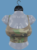 ~UKYAH~ Camilla Top (19 - Military Print)
