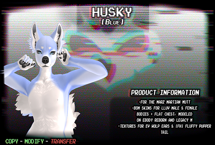 [Martian Mutt Husky Blue]