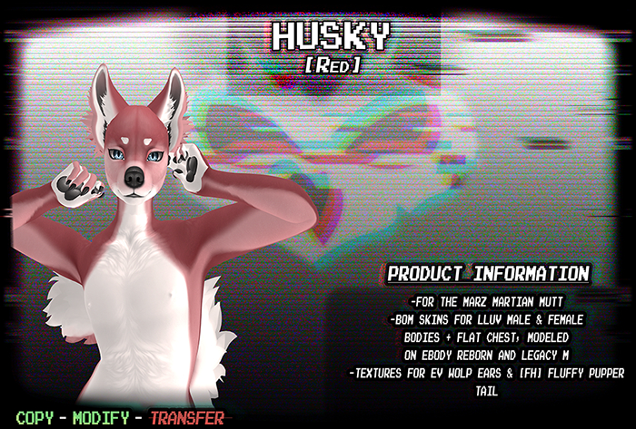 [Martian Mutt Husky Red]