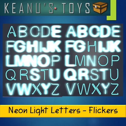 NEON Alphabet FLICKERING