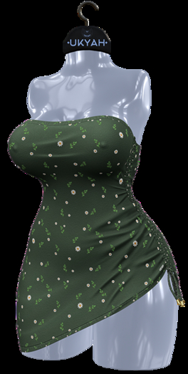 ~UKYAH~ Liryan Dress (15 - Moss Daisy)