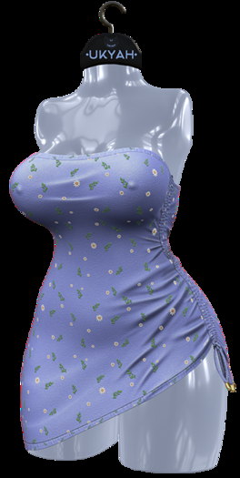 ~UKYAH~ Liryan Dress (16 - Blue Daisy)