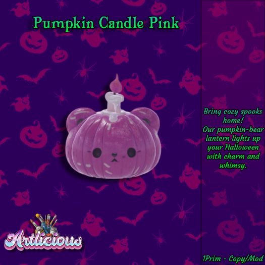 AL - Pumpkin Candle Pink