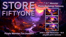 * 11 * Monster Invasion Photo Studio Backdrop Texture - 2K! - Store FiftyOne :)  