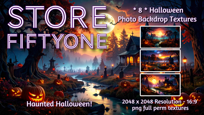 * 8 * Haunted Halloween Photo Studio Backdrop Textures - 2K! - Store FiftyOne :)  