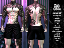 [Hades] Cursed Ink Unisex Body Tattoo (Black/Tintable)