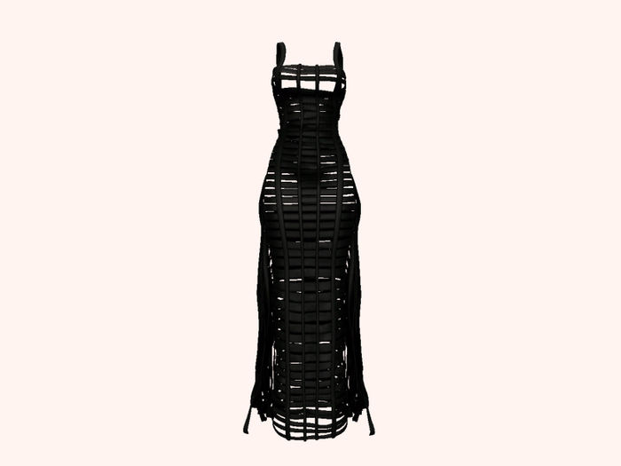 27. BETRAYAL Genesis Ribbon Gown RARE [Legacy] BLACK