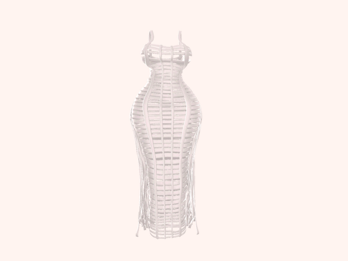 27. BETRAYAL Genesis Ribbon Gown RARE [Kupra] WHITE