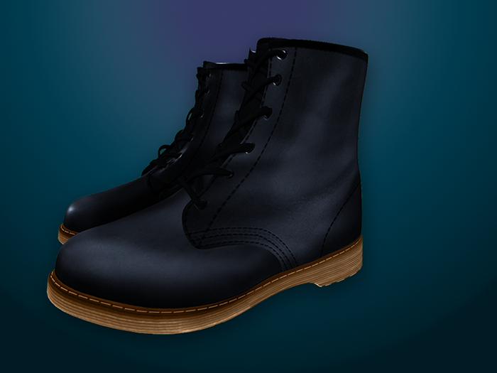 Work boot blue-black bag