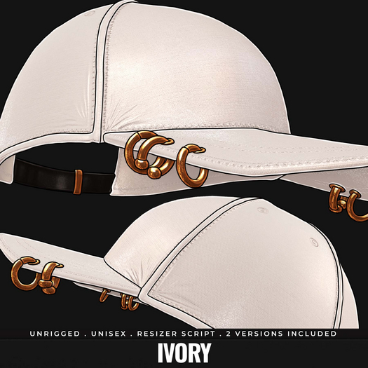 [BL] Hex baseball hat // ivory