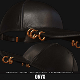 [BL] Hex baseball hat // onyx