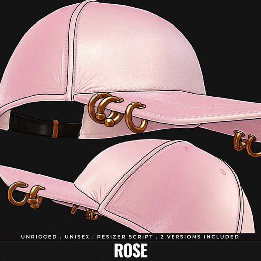 [BL] Hex baseball hat // rose