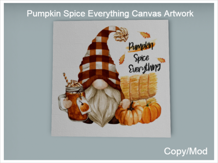 *CC* Pumpkin Spice Everything Canvas Artwork 