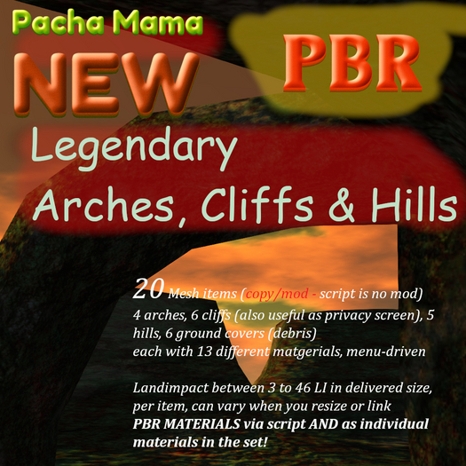 Pacha Mama Legendary Arches,Cliffs,Hills
