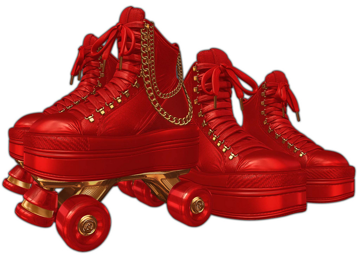 [BL] Rio roller skates // cherry
