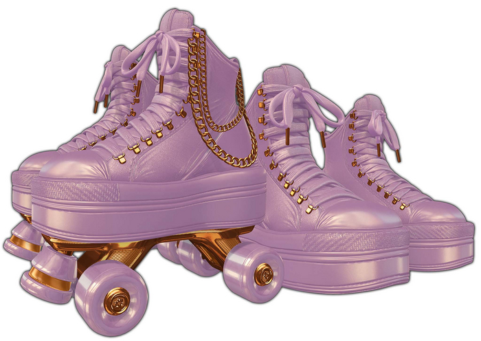 [BL] Rio roller skates // lila