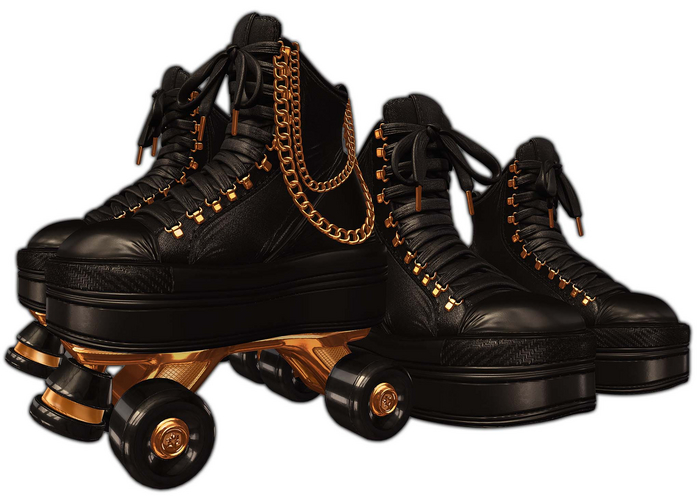 [BL] Rio roller skates // onyx