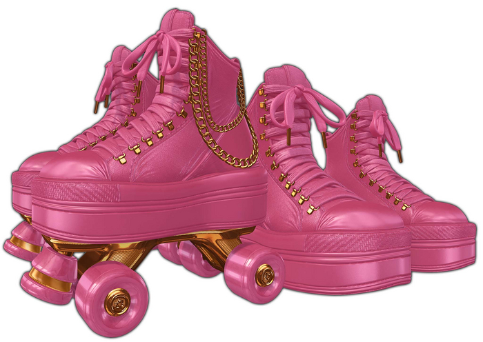 [BL] Rio roller skates // rose