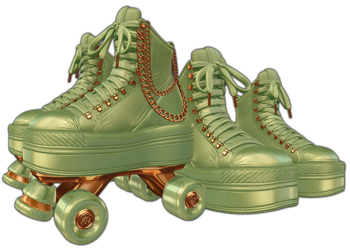 [BL] Rio roller skates // sage