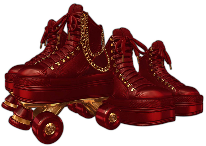 [BL] Rio roller skates // wine