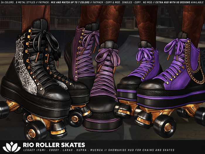 [BL] Rio roller skates // FATPACK