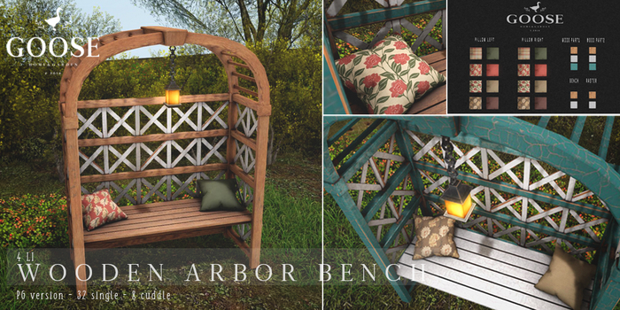 GOOSE - Wooden arbor bench PG
