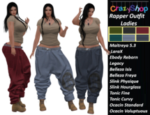 Crazy  Rapper Outfit - Ladies