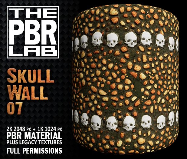The PBR Lab - Skull Wall 07