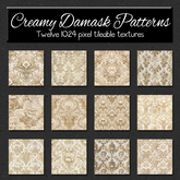 *Wallflowers* Creamy Damask Patterns