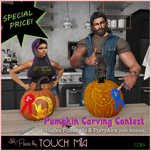 Poses by TOUCH MIA - Pumpkin Carving Contest