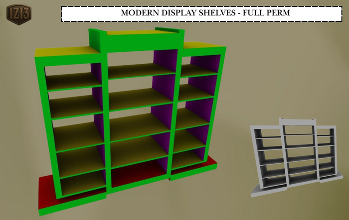Modern Display Shelves - Full Perm
