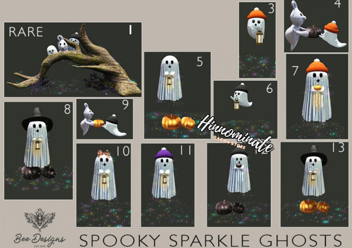 03 Bee Designs Spooky Sparkle Ghosts