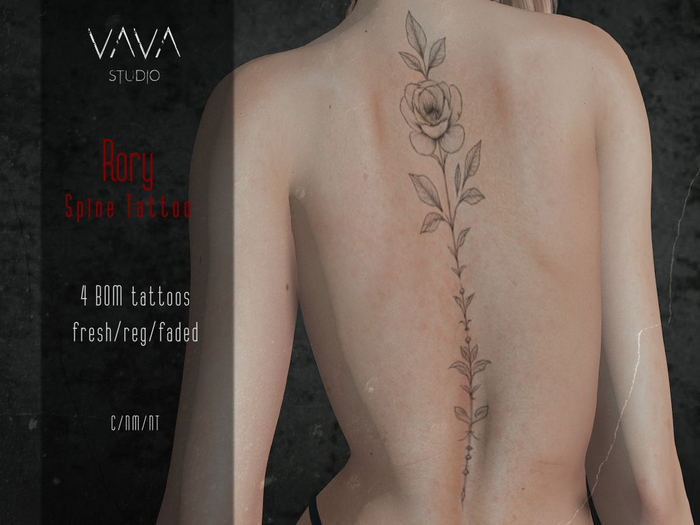 VAVA - Rory spine tattoo