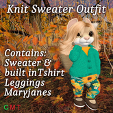 Dinkie Knit Sweater Outfit Teal