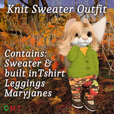 Dinkie Knit Sweater Outfit Green