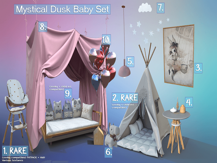 10. Mystical Dusk Baby Set -Ballons - Black . Sand