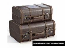 6614 FULL PERM DUBLE SUITCASE TRAVEL