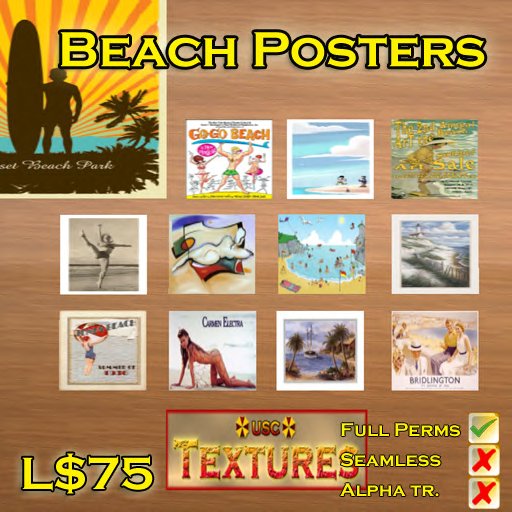 USC Textures - Beach Posters