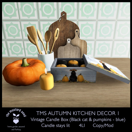 tms autumn kitchen decor 1 (Blue)  *ADD*