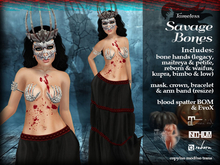Tameless Savage Bones - Voodoo Halloween Costume