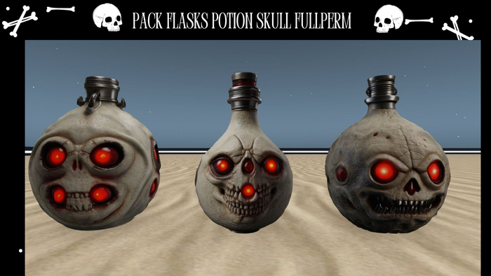 [NE] Pack flasks potion skull Full permisson