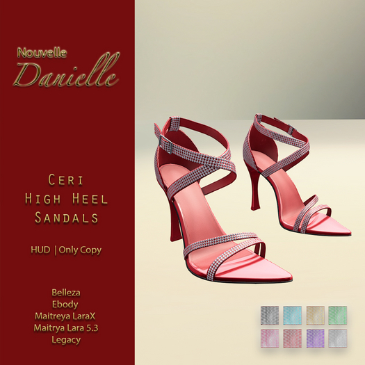 DANIELLE - Ceri High Heel Sandals (HUD)