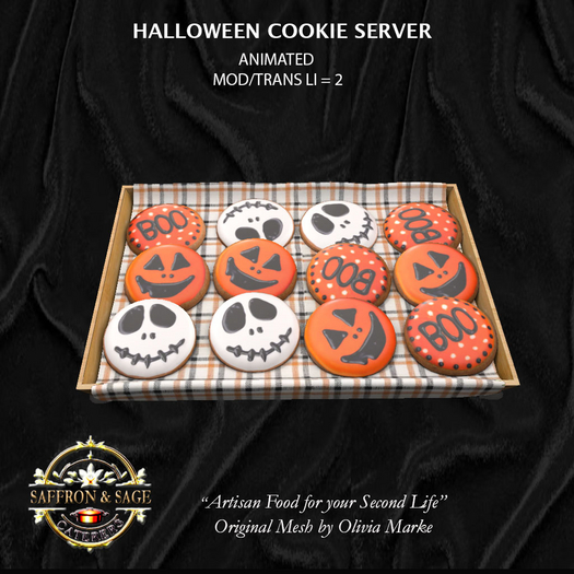 Saffron & Sage Halloween Cookie Server ADD
