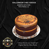 Saffron & Sage Halloween Cake Server ADD