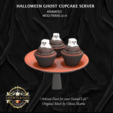 Saffron & Sage Ghost Cupcake Server ADD for Halloween